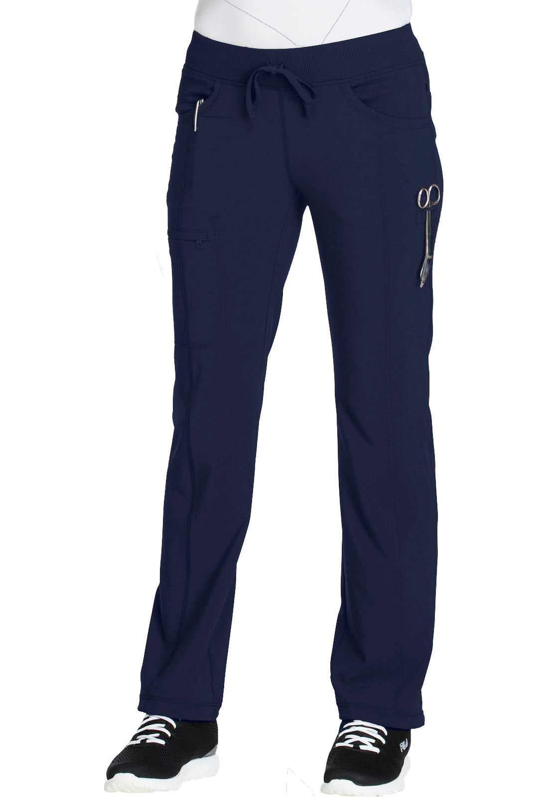 Infinity by Cherokee Women's Rib Knit Drawstring Waist Scrub Pant