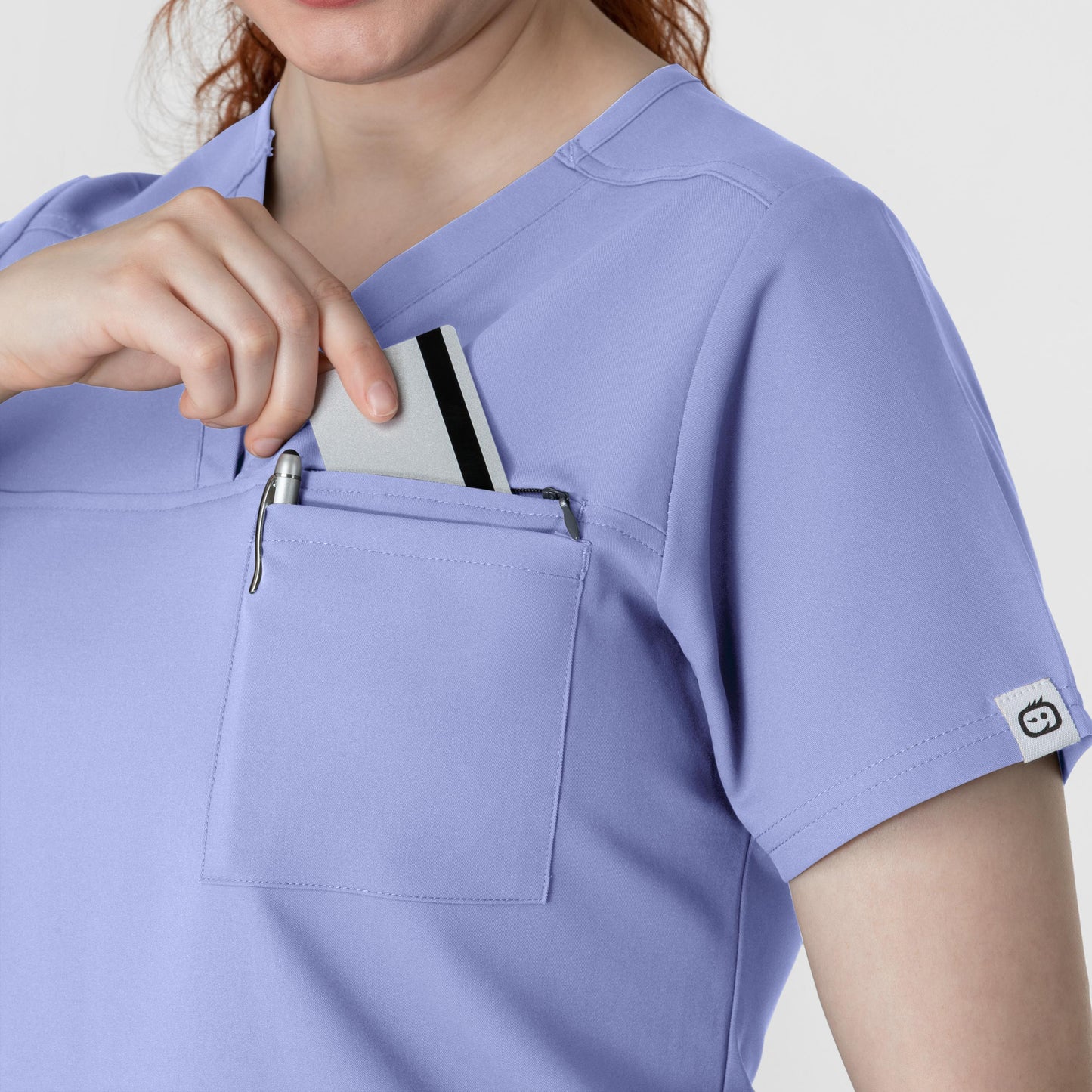 THRIVE Women's V-Neck Tuck-In Top by WonderWink