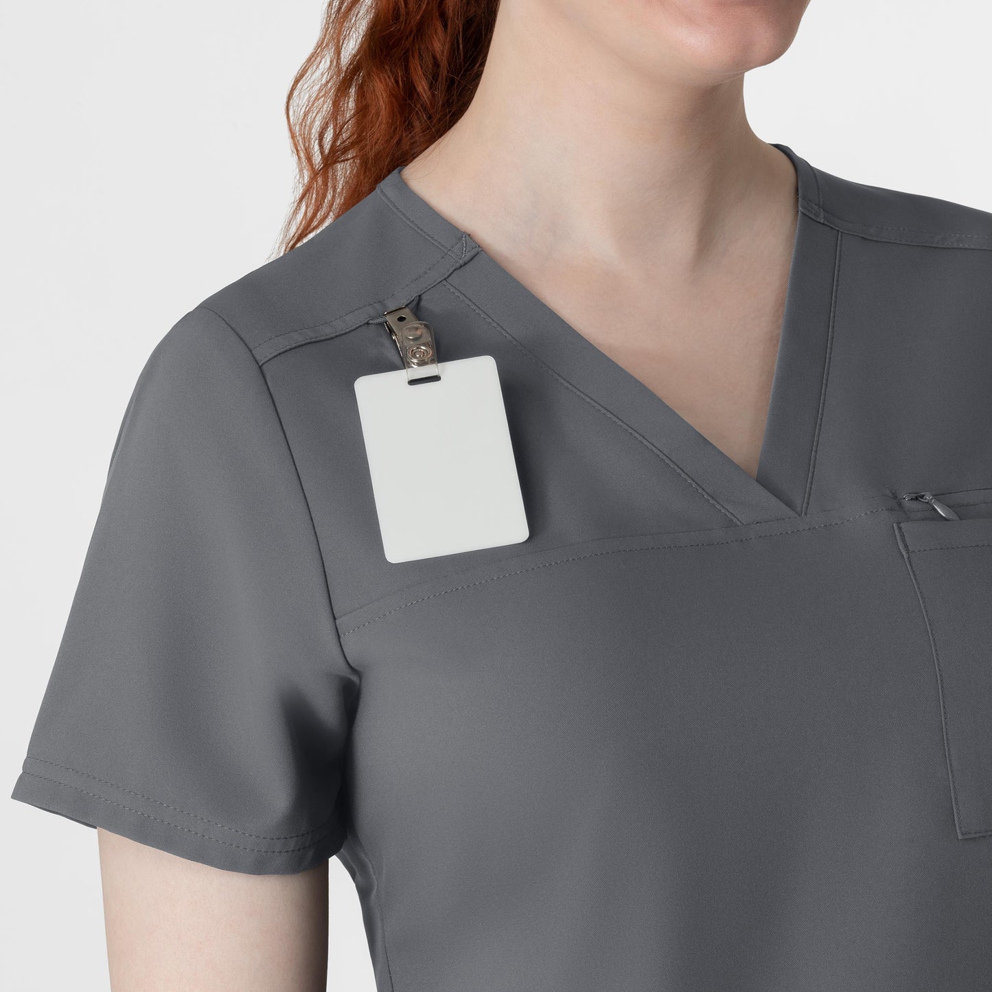 THRIVE Women's V-Neck Tuck-In Top by WonderWink