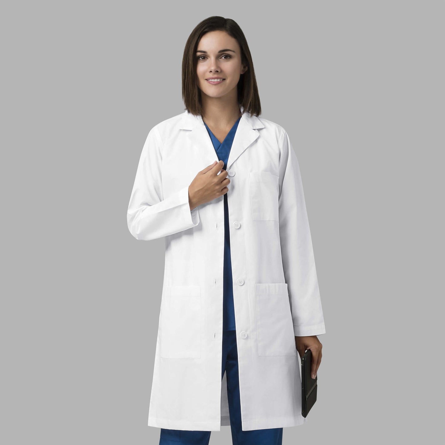 Women's Long Lab Coat by WonderWink