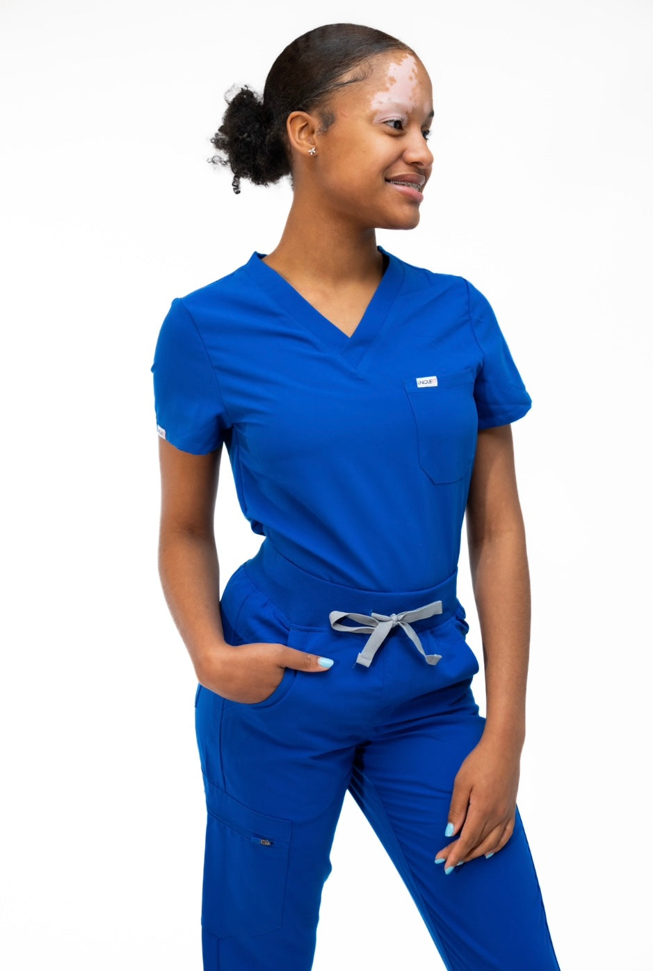 UFSMAP Sunset V-neck Scrub Top