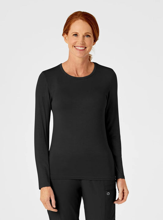 WonderWink Women's Long Sleeve Silky Tee