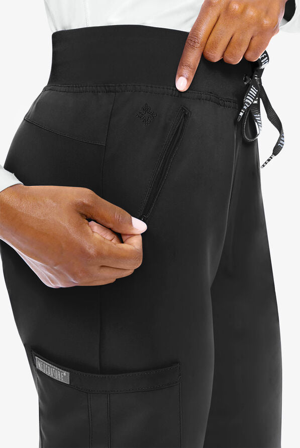 Med Couture Insight Women's 4-Pocket Zipper Cargo Pocket Scrub Pant