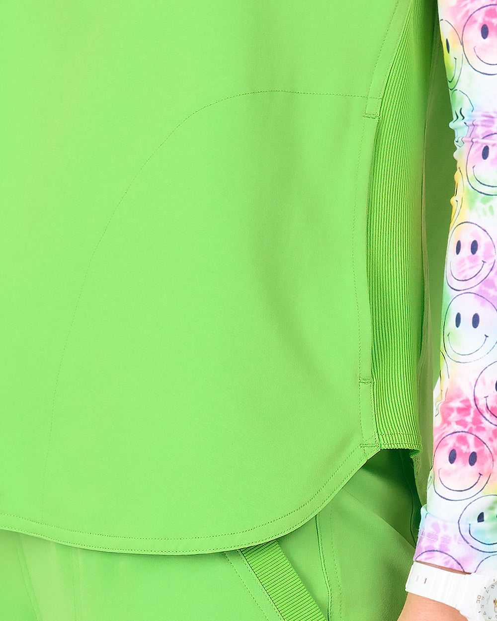 Zavate Ava Therese Piper Women's 2-Pocket STRETCH Dolman Sleeve Mandarin Collar Scrub Top