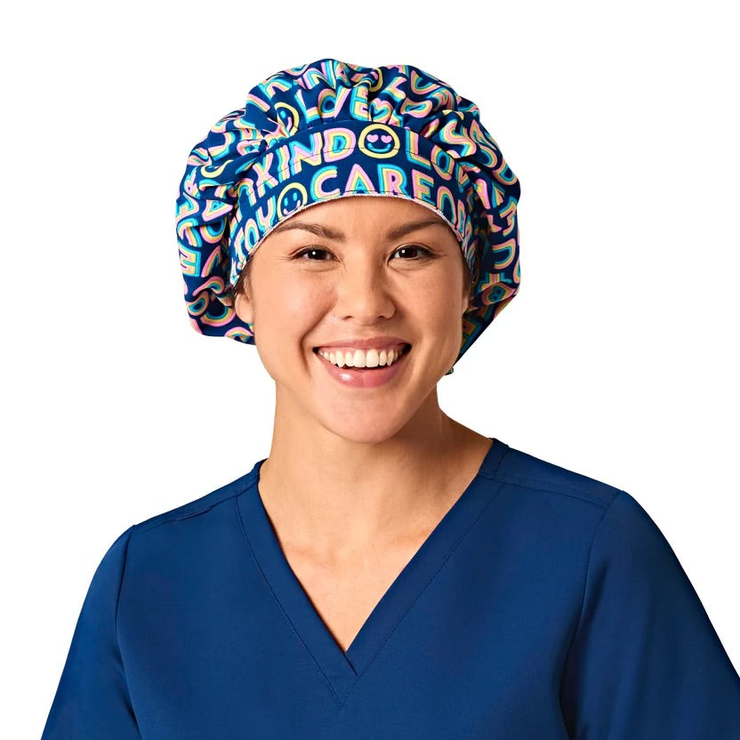 Zoe+Chloe Performance Print Bouffant Scrub Caps