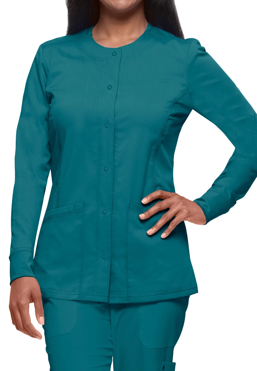 Healing Hands Purple Label Daisy Women's 4-Pocket STRETCH Scrub Jacket