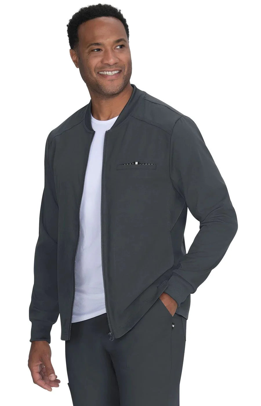 KOI Next Gen Ready Set Go 2-Pocket Men's Zip Front Jacket