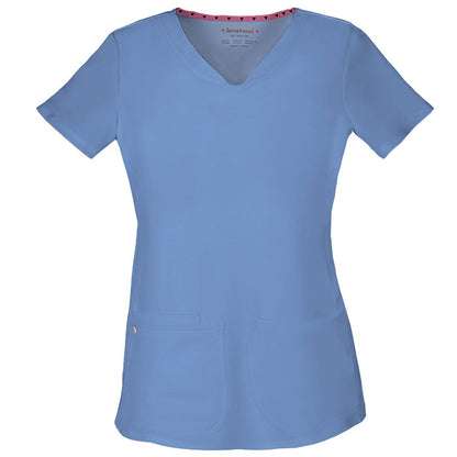 HeartSoul (Break on through)Women's Pitter-Pat V-Neck Solid Scrub Top
