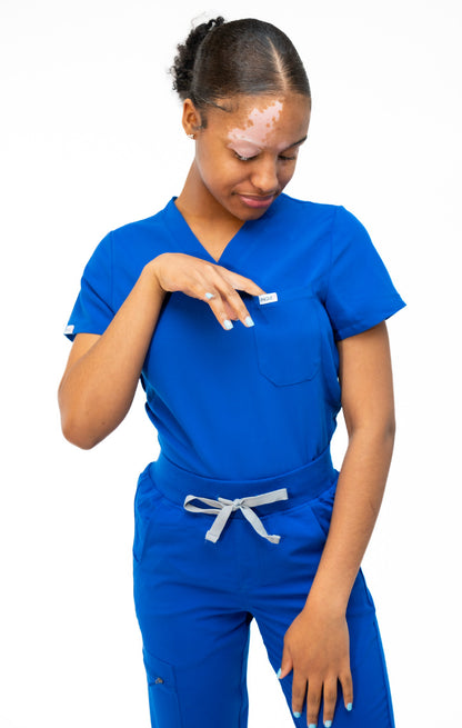 Sunset V-neck Scrub Top by UniqueFit