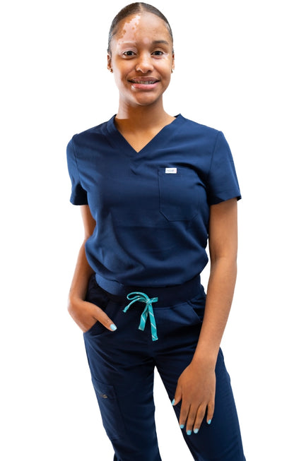 Sunset V-neck Scrub Top by UniqueFit