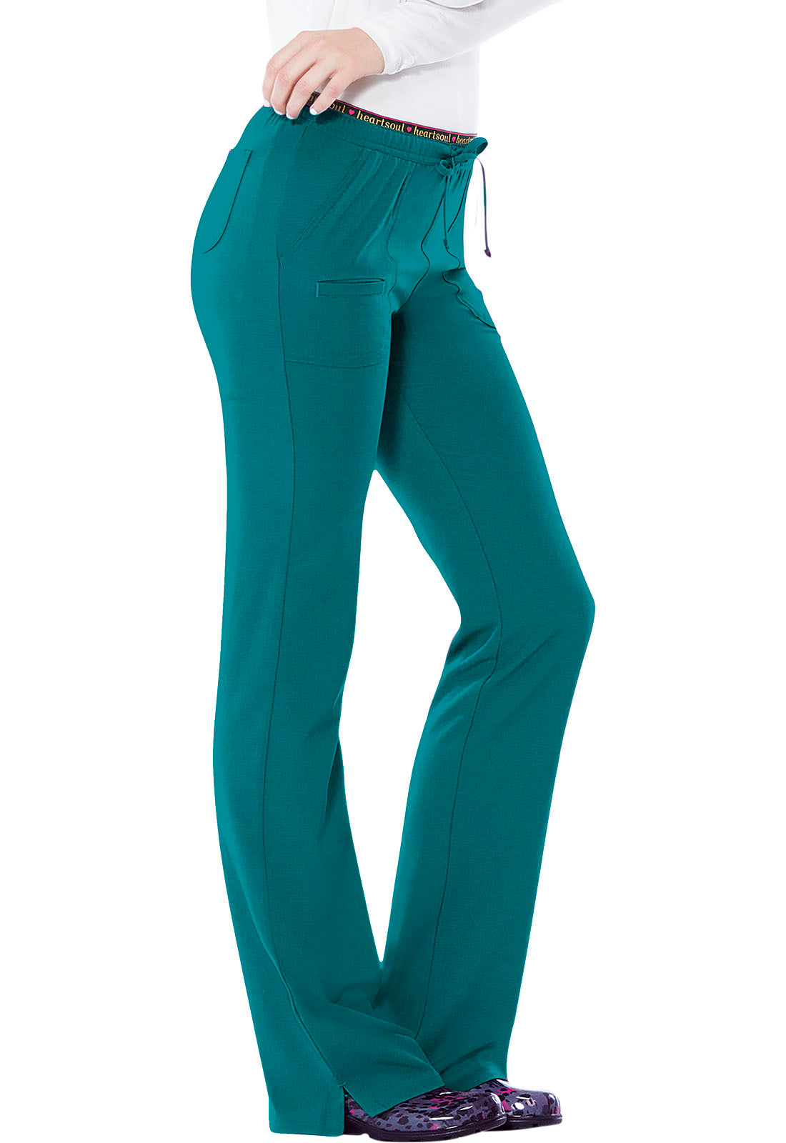 HeartSoul Break on through Women's Heart Drawstring Scrub Pant