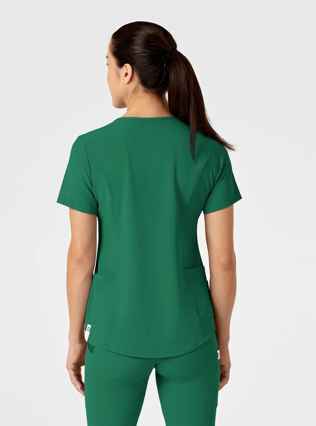 RENEW Women's Zip Accent Scrub Top by WondderWink