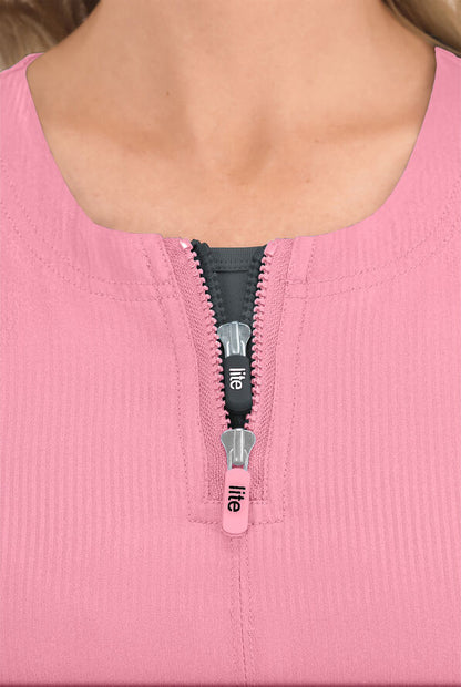 Koi Lite Serenity Women's 4-Pocket Zipper Neck Scrub Top