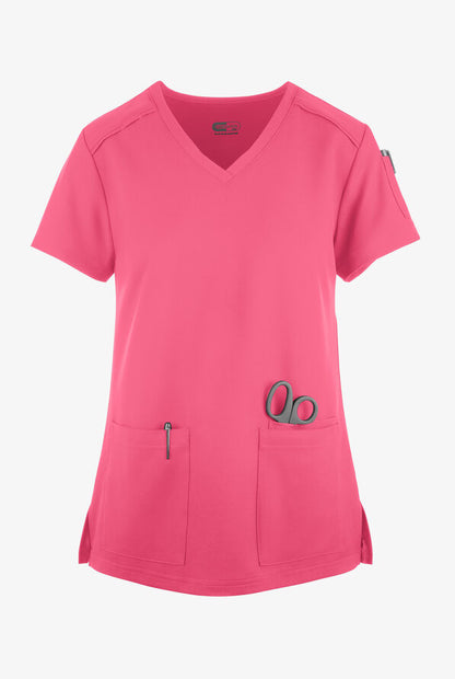 Koi Cureology Cardi Women's 4-Pocket V-Neck Scrub Top
