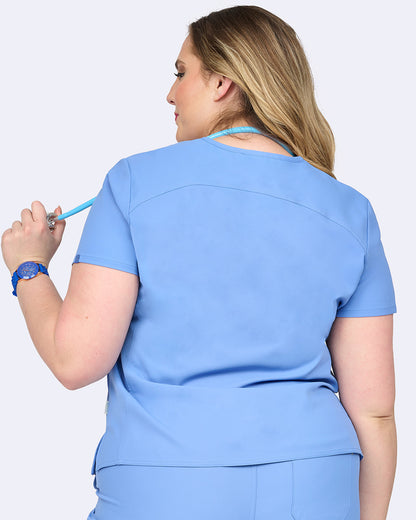 Studio by Zavate Apparel Focus 4- pocket V-neck Top