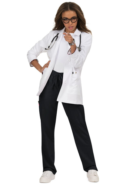 Betsey Johnson Canna Women's 5-Pocket Stretch Lab Coat