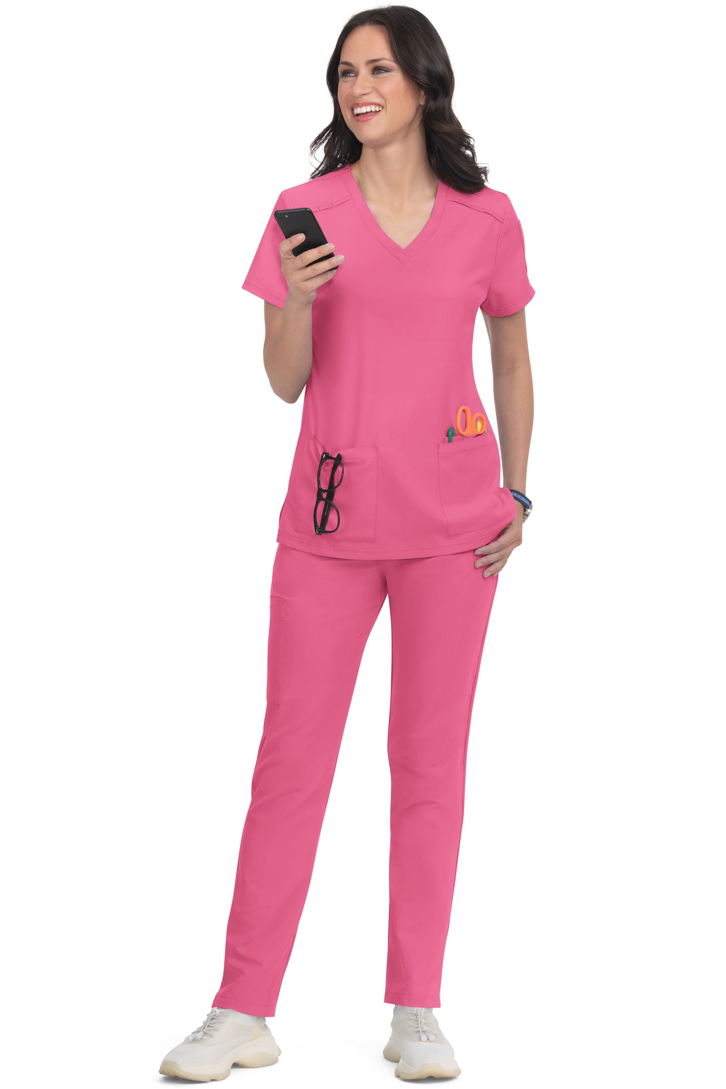 Koi Atria 7-Pocket Elastic Waistband Cargo Scrub Pant